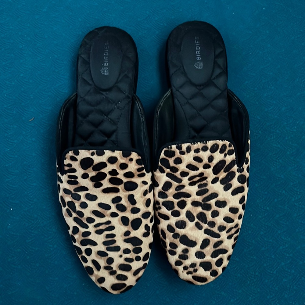 Birdies Animal Print Textured Mules! 8.5